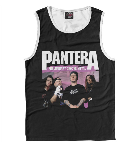 Майка для мальчика с изображением Pantera цвета Белый