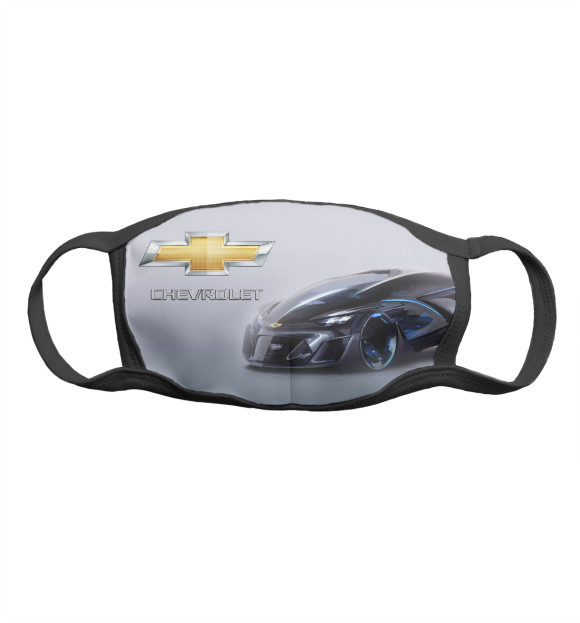 Маска тканевая с изображением Chevrolet concept цвета Белый