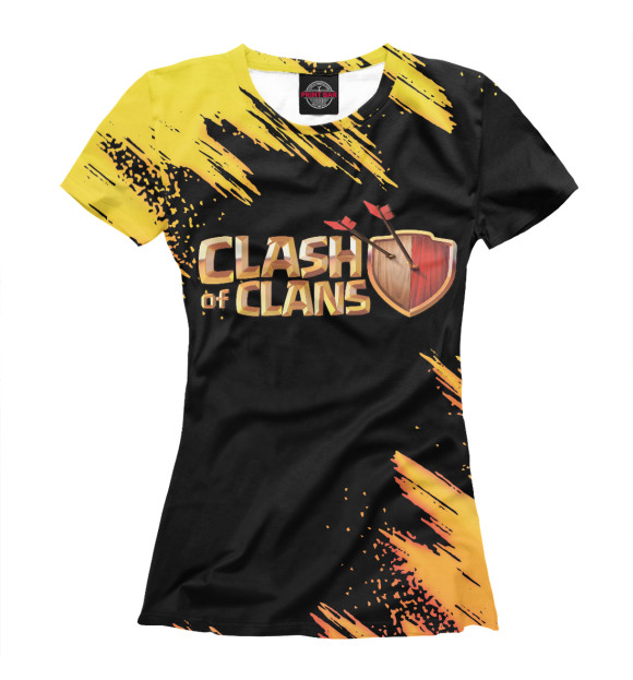 Женская футболка с изображением Clash of Clans цвета Белый