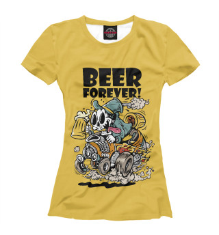 Футболка для девочек Beer forever