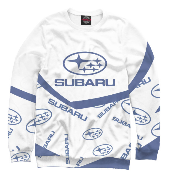 Женский свитшот с изображением Subaru цвета Белый