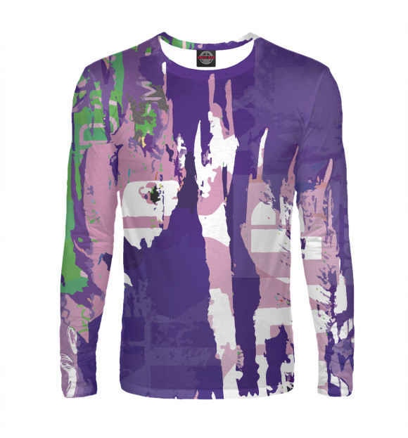 Мужской лонгслив с изображением My Pop Art цвета Белый