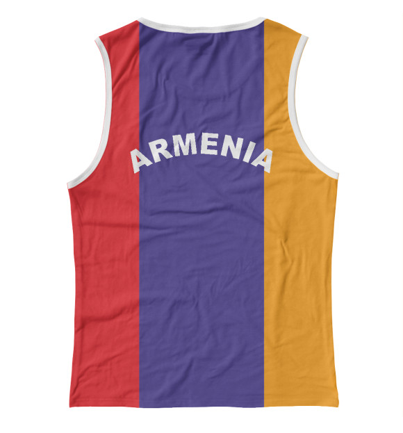 Майка для девочки с изображением Armenia цвета Белый
