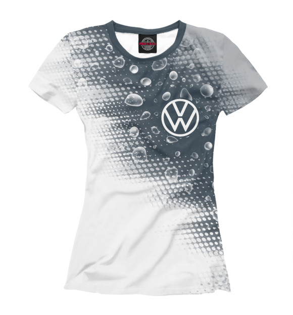 Женская футболка с изображением Volkswagen цвета Белый