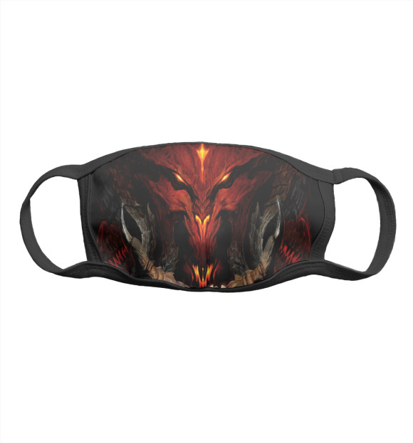 Маска тканевая с изображением Diablo NEW 2022 цвета Белый