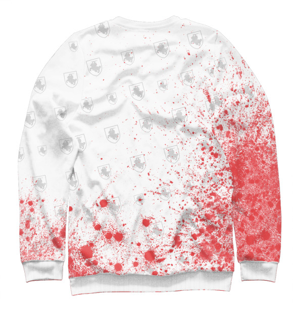 Мужской свитшот с изображением Живе Беларусь! цвета Белый