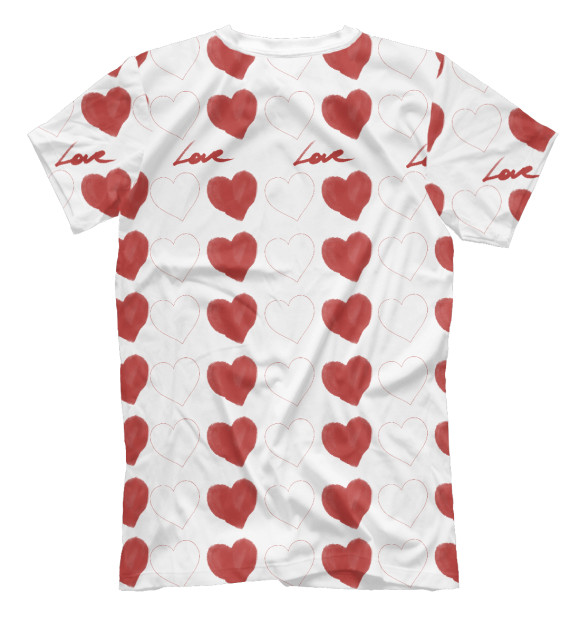 Футболка для мальчиков с изображением Hearts цвета Белый