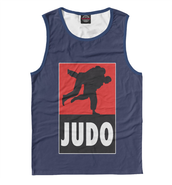 Майка для мальчика с изображением Judo цвета Белый