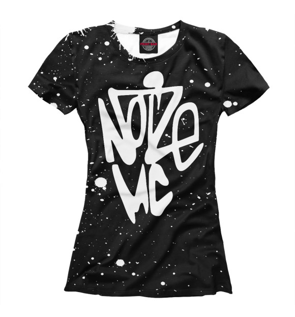 Женская футболка с изображением Noize MC цвета Белый