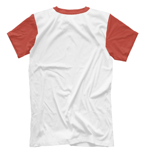 Мужская футболка с изображением Качайся или Вали цвета Белый