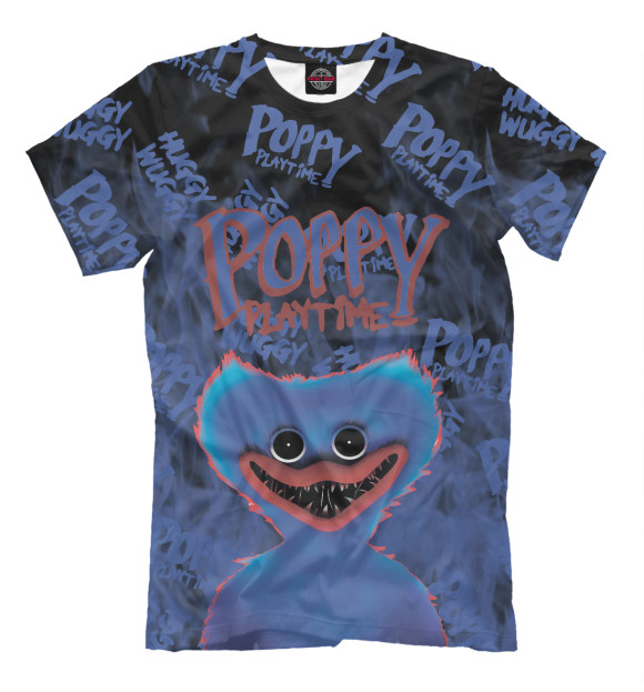 Футболка для мальчиков с изображением Poppy Playtime цвета Белый