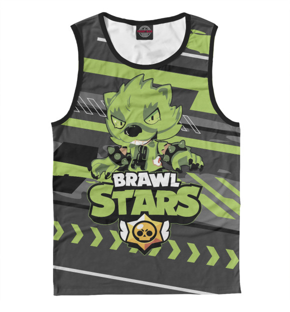 Майка для мальчика с изображением Brawl Stars цвета Белый