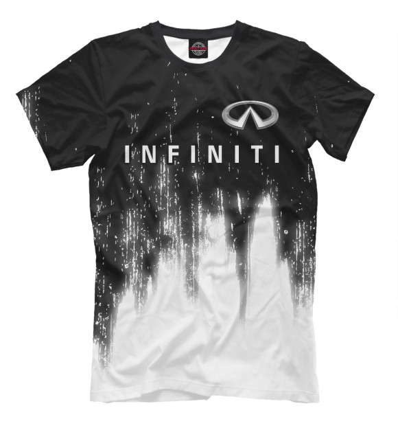 Мужская футболка с изображением Инфинити цвета Белый