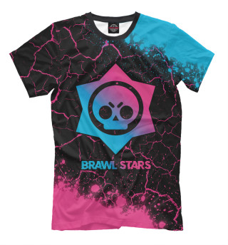 Мужская футболка Brawl Stars Neon Gradient