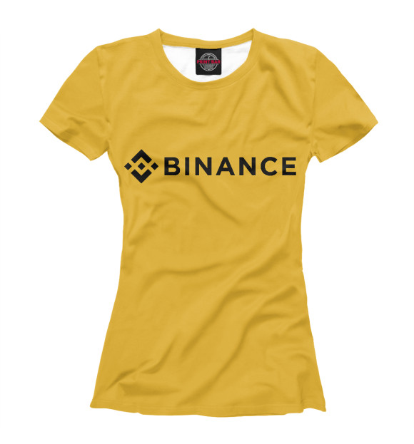Женская футболка с изображением Binance цвета Белый