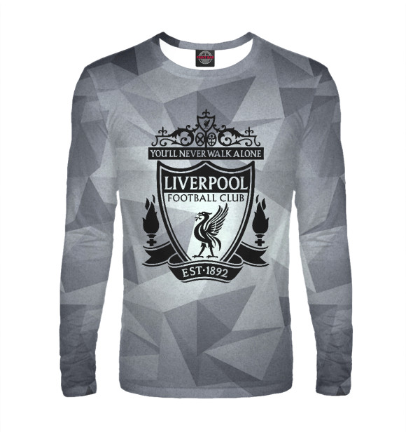 Мужской лонгслив с изображением Liverpool sport цвета Белый