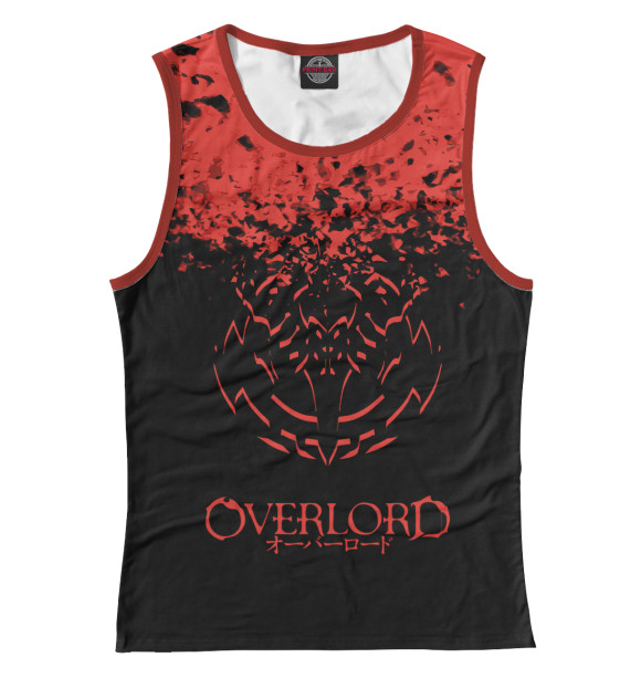 Майка для девочки с притом Overlord цвета Белый Майка для девочки с изображением Overlord цвета Белый