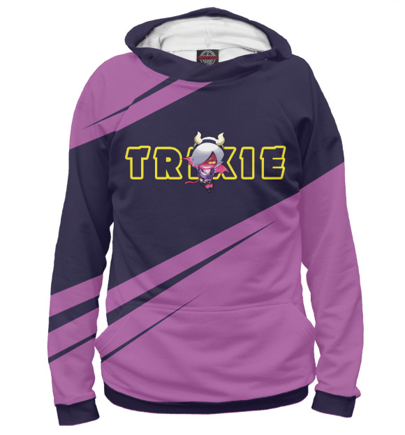 Женское худи с изображением Brawl Stars Trixie Colette цвета Белый