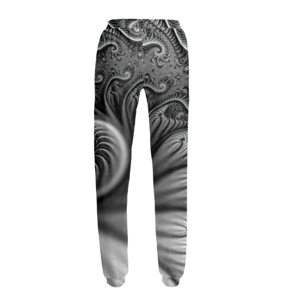 Женские спортивные штаны с изображением Floral 3D spiral / Vanguard цвета Белый