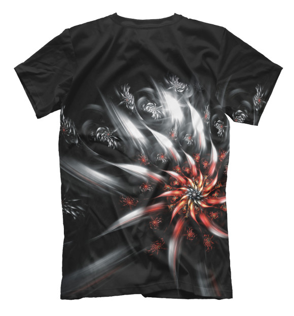 Футболка для мальчиков с изображением Flame Flower цвета Белый