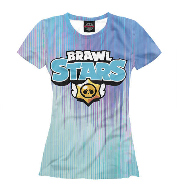 Женская футболка с изображением Brawl Stars цвета Белый