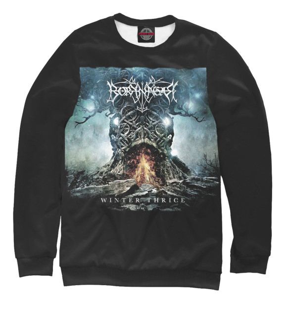 Свитшот для девочек с изображением Borknagar цвета Белый