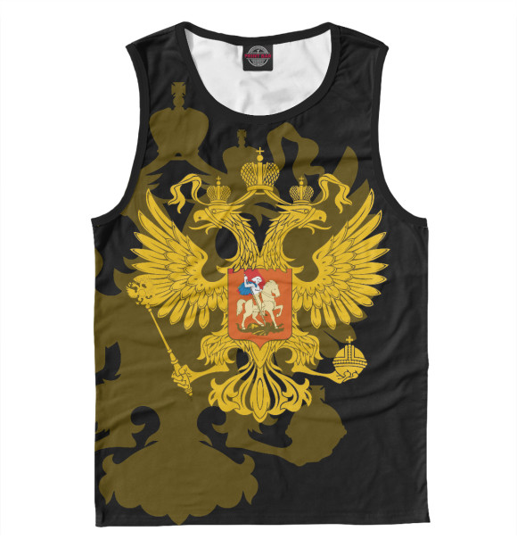 Майка для мальчика с изображением Россия цвета Белый