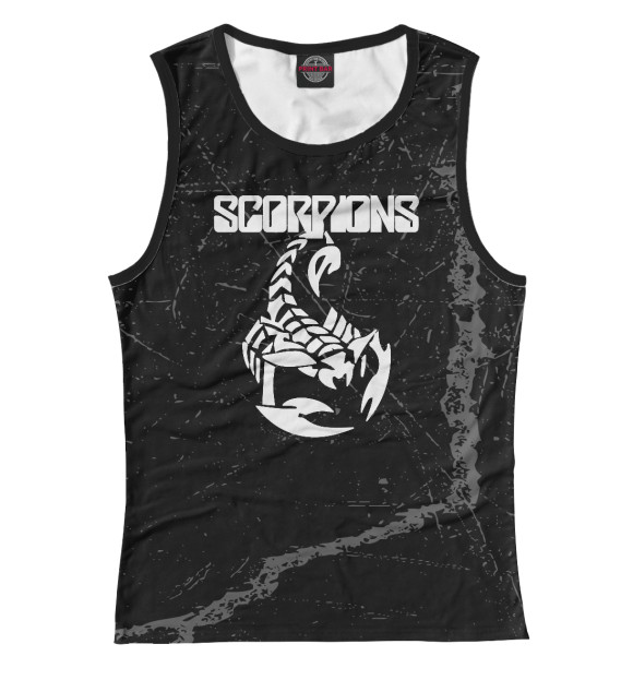 Майка для девочки с изображением Scorpions цвета Белый