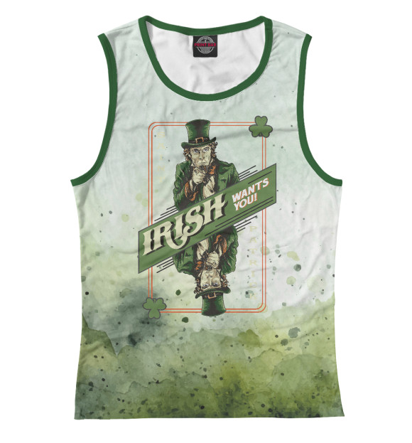 Майка для девочки с изображением Saint Patrick's Day цвета Белый