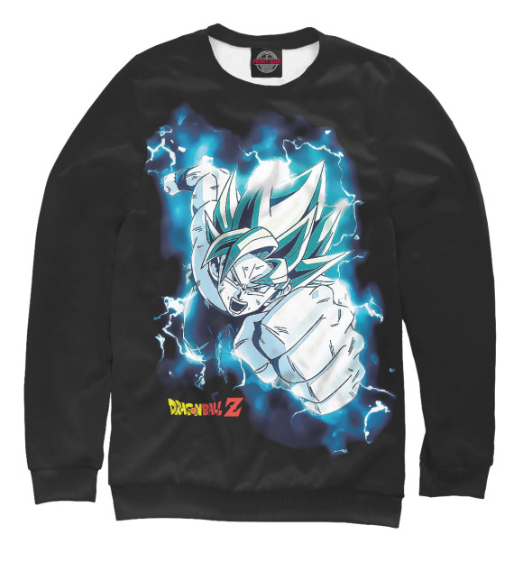 Свитшот для мальчиков с изображением Dragon Ball цвета Белый