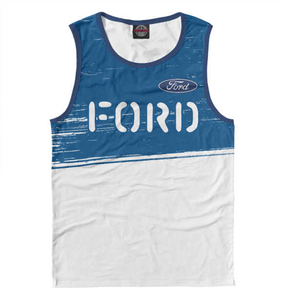 Майка для мальчика с изображением Ford | Ford | Краски цвета Белый