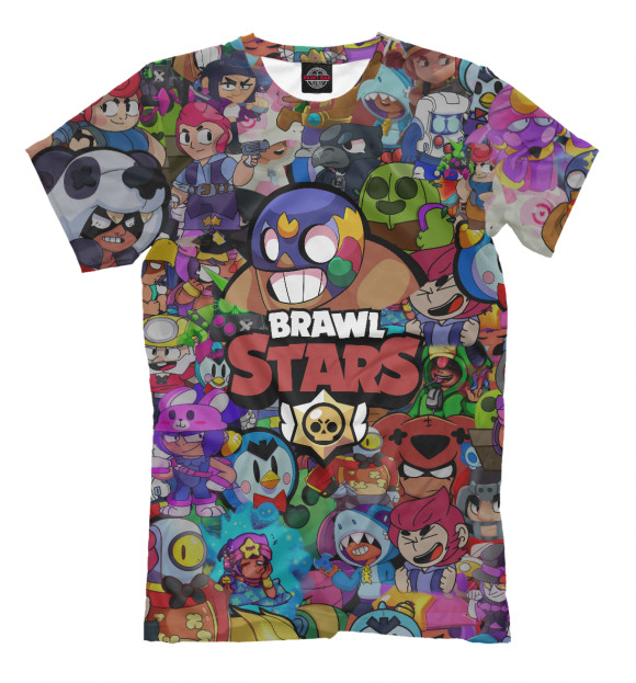 Футболка для мальчиков с изображением Brawl Stars:El Primo цвета Белый