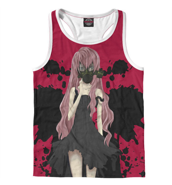 Мужская майка-борцовка с изображением Бабочка цвета Белый