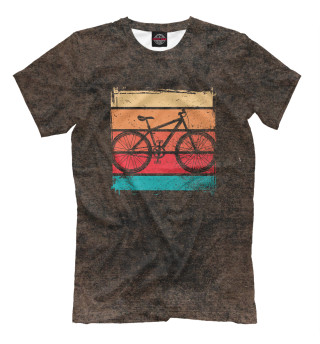 Мужская футболка Vintage Bike Art Cycling