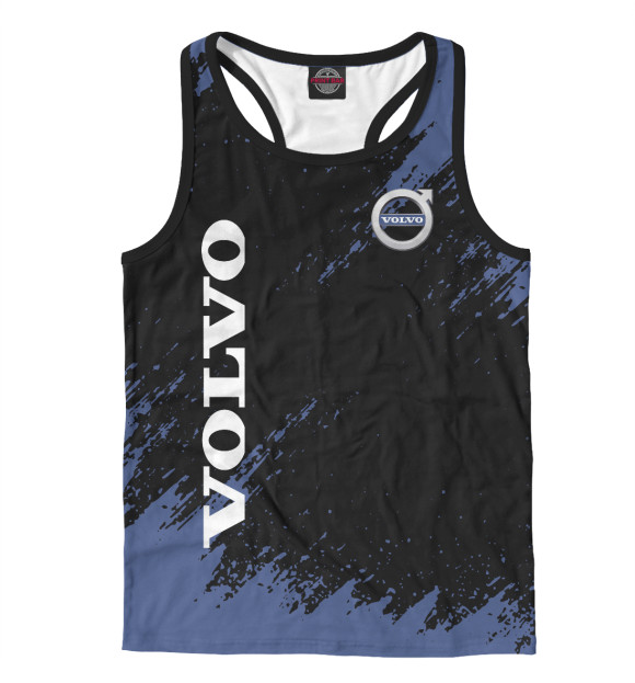 Мужская майка-борцовка с изображением Volvo Cars цвета Белый