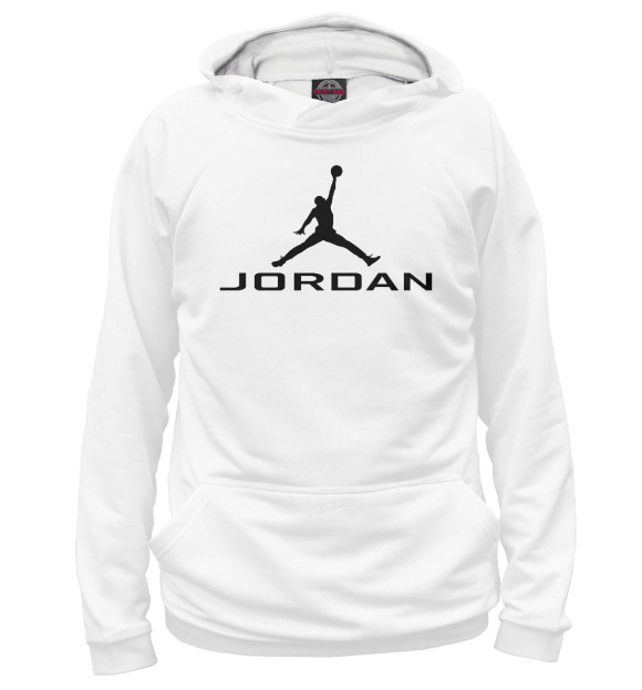 Женское худи с изображением Jordan цвета Белый