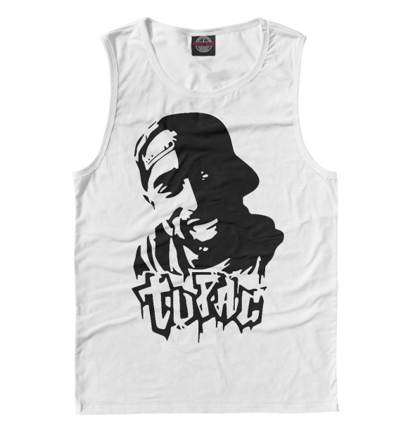 Майка для мальчика с изображением 2Pac цвета Белый