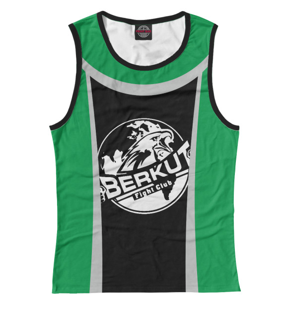 Женская майка с притом Berkut цвета Белый Женская майка с изображением Berkut цвета Белый