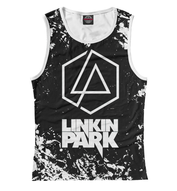 Майка для девочки с изображением Linkin Park цвета Белый