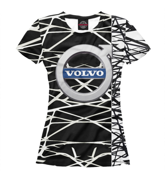 Женская футболка с изображением Volvo Cars цвета Белый