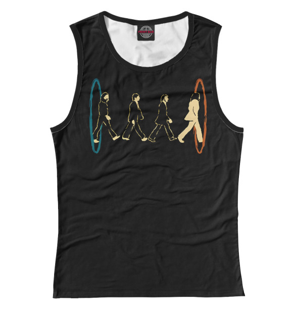 Майка для девочки с притом The Beatles цвета Белый Майка для девочки с изображением The Beatles цвета Белый