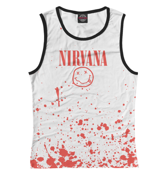 Майка для девочки с изображением Nirvana цвета Белый