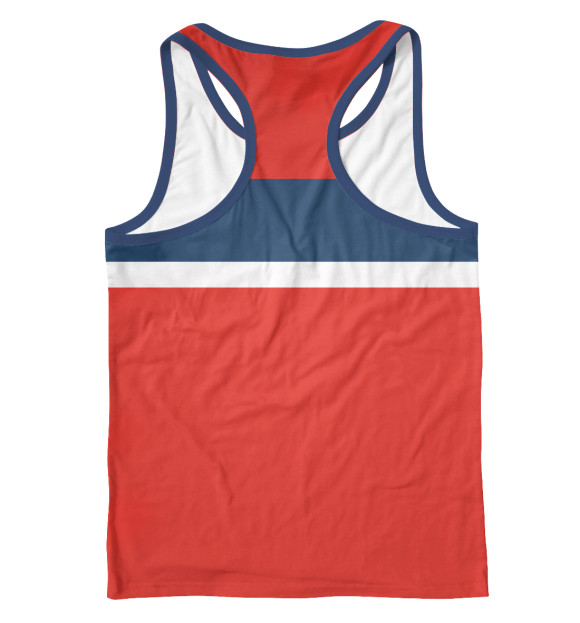 Мужская майка-борцовка с изображением СССР цвета Белый