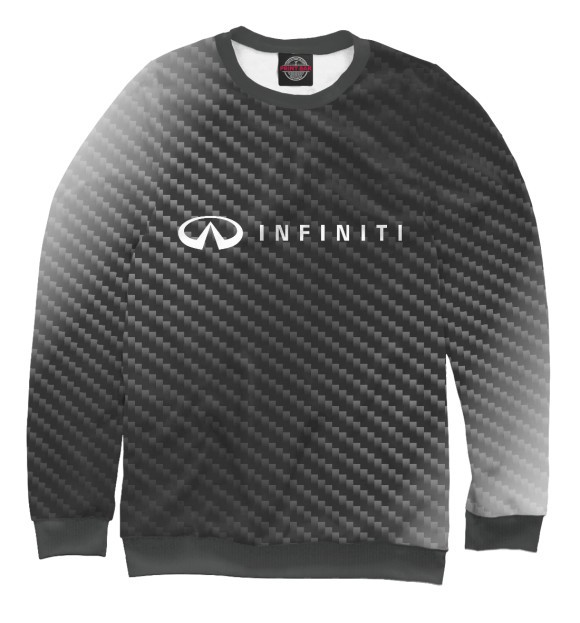 Свитшот для мальчиков с изображением Infiniti / Инфинити цвета Белый