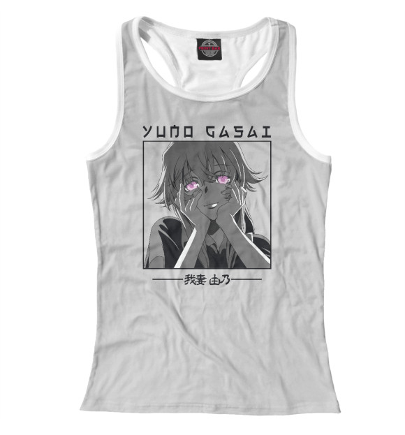 Женская майка-борцовка с изображением Юно Гасай цвета Белый