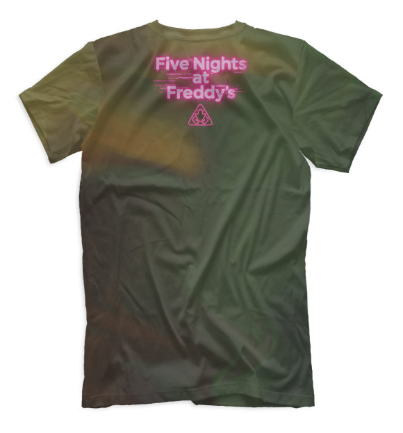 Мужская футболка с изображением Five Nights at Freddys цвета Белый