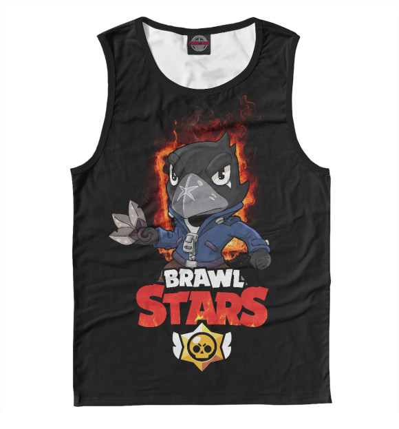 Майка для мальчика с изображением Crow Brawl Stars цвета Белый