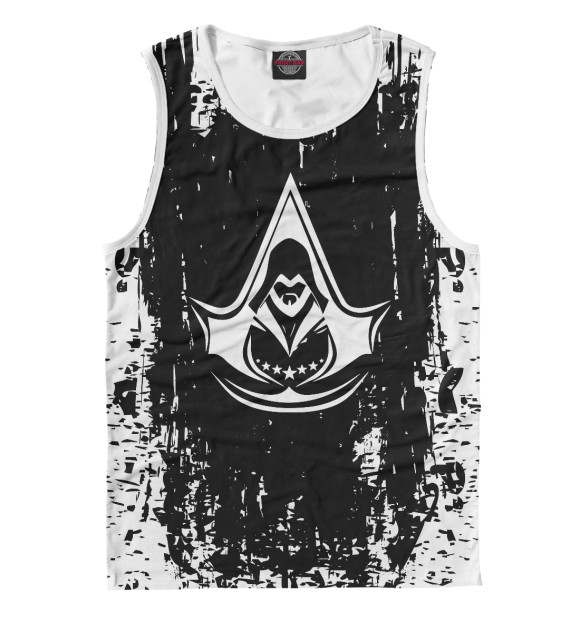 Мужская майка с изображением Assassin's Creed цвета Белый