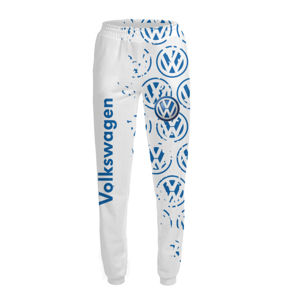 Женские спортивные штаны с изображением Volkswagen цвета Белый