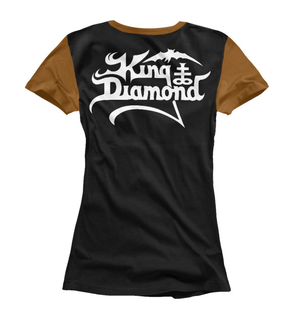 Женская футболка с изображением King diamond цвета Белый